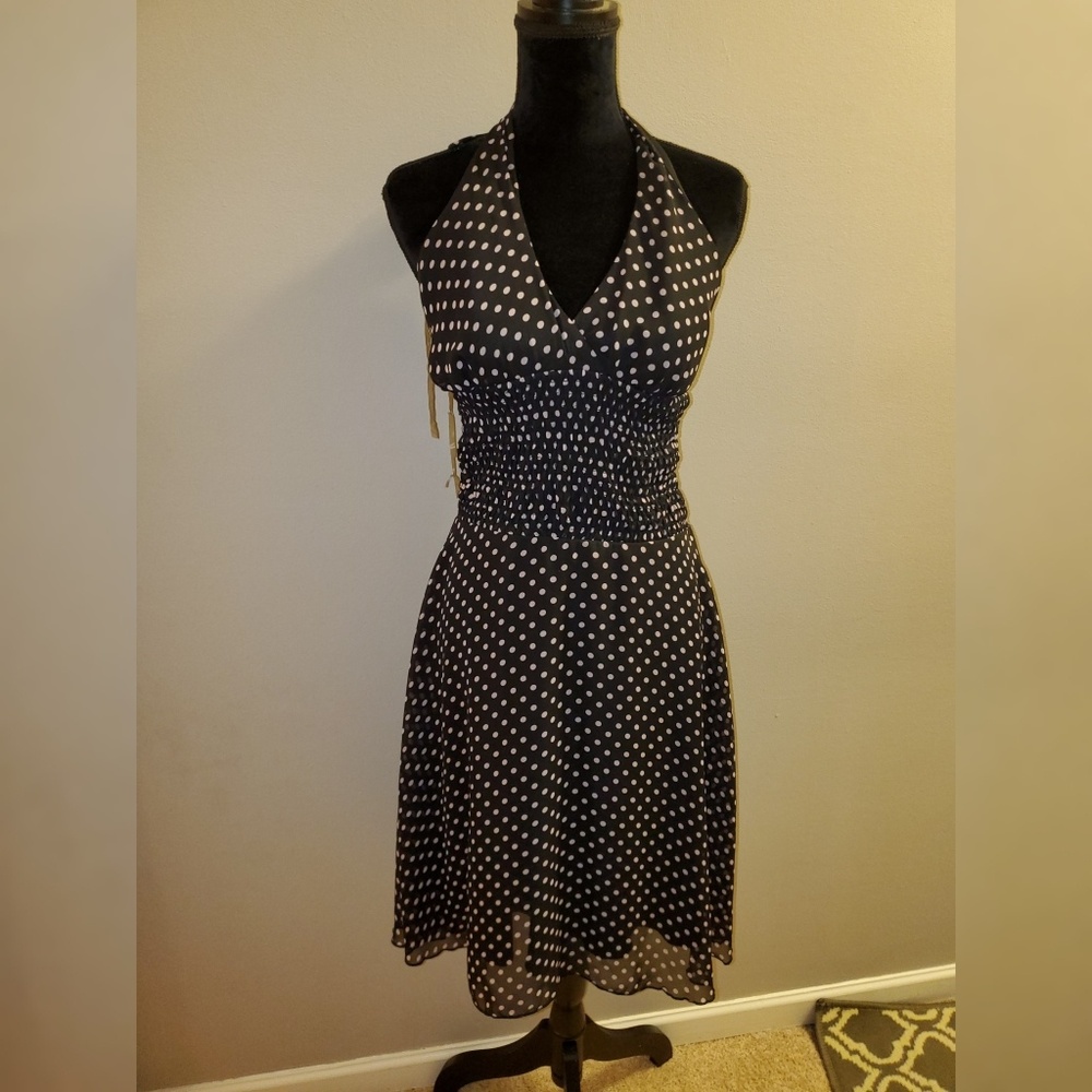 Flower halter dress
